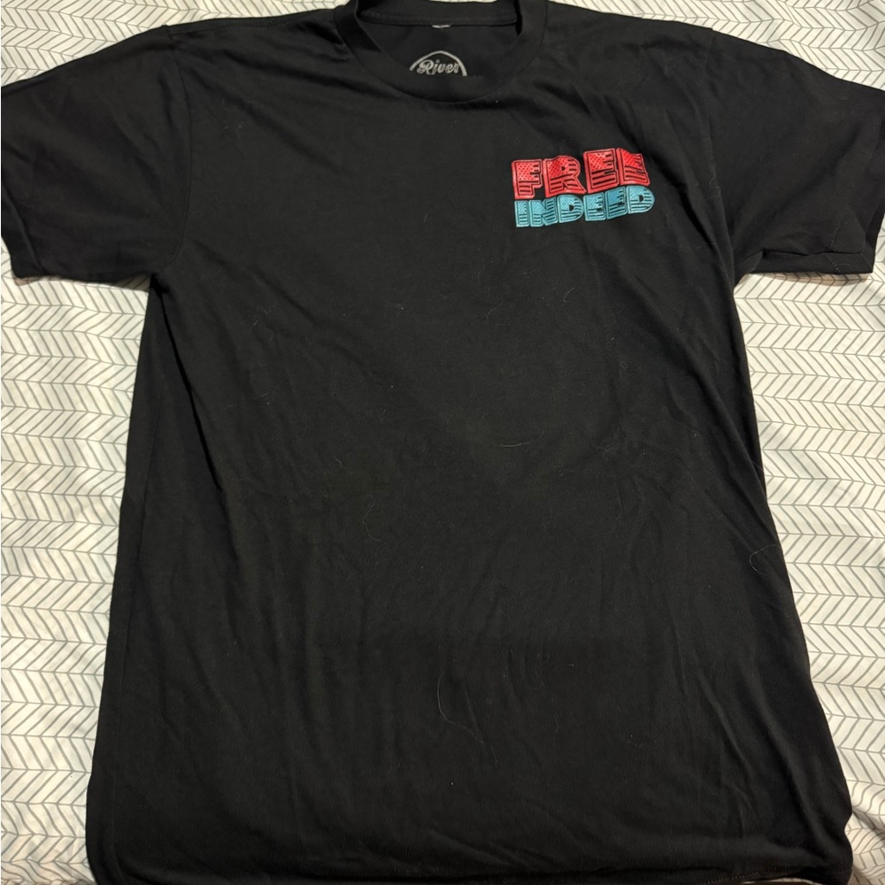 Black T-Shirt with Graphic Print